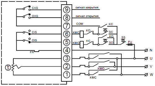 Затвор дисковый поворотный DN.ru GG25-316L-NBR Ду65 Ру16 с электроприводом DN.ru-005 380В